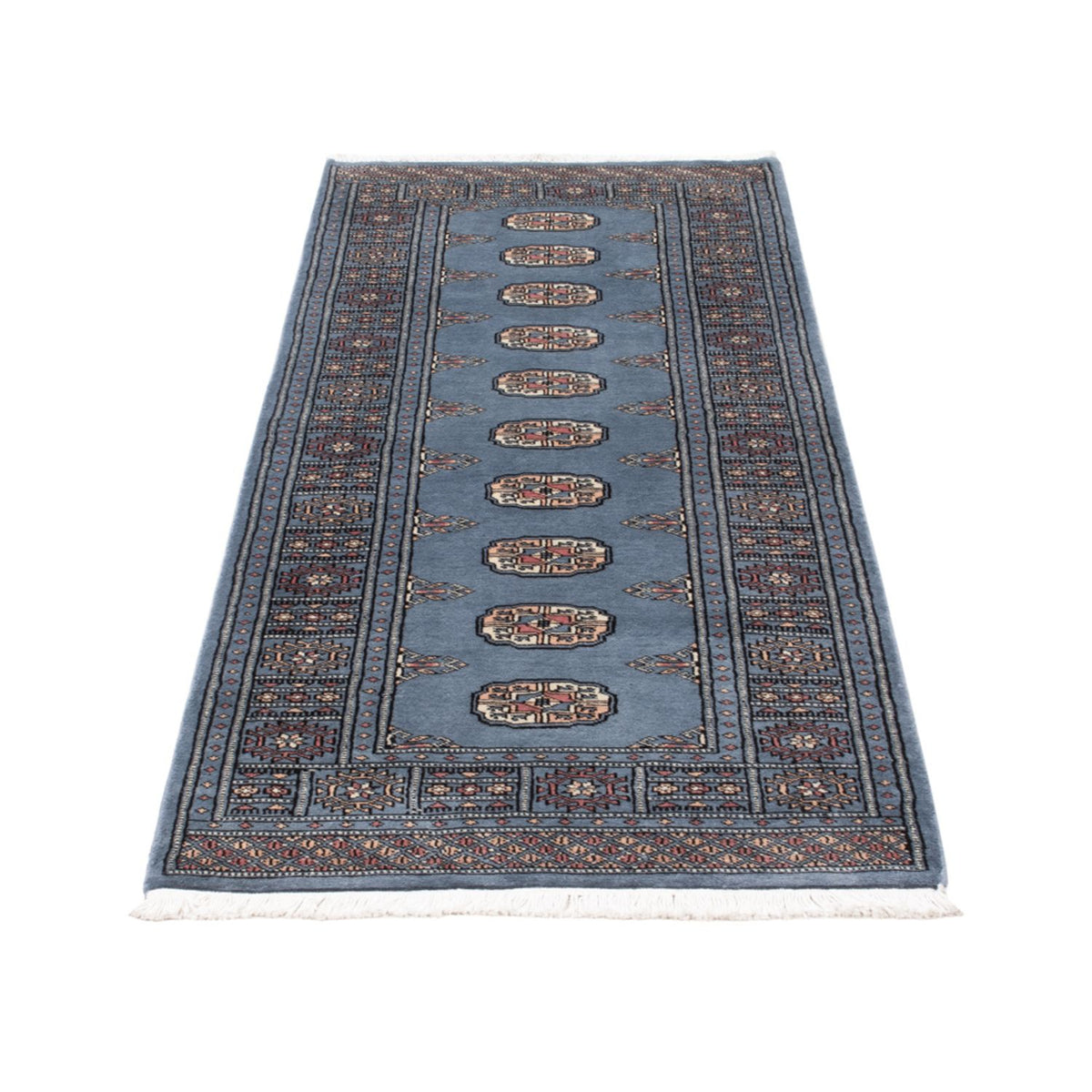 Tappeto corsia Tappeto Pakistani - 197 x 77 cm - blu