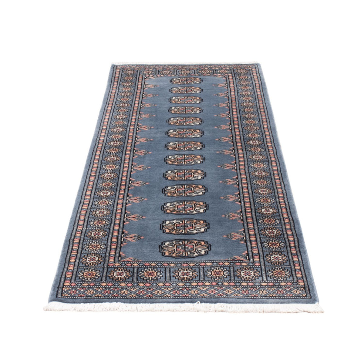 Tappeto corsia Tappeto Pakistani - 209 x 76 cm - blu
