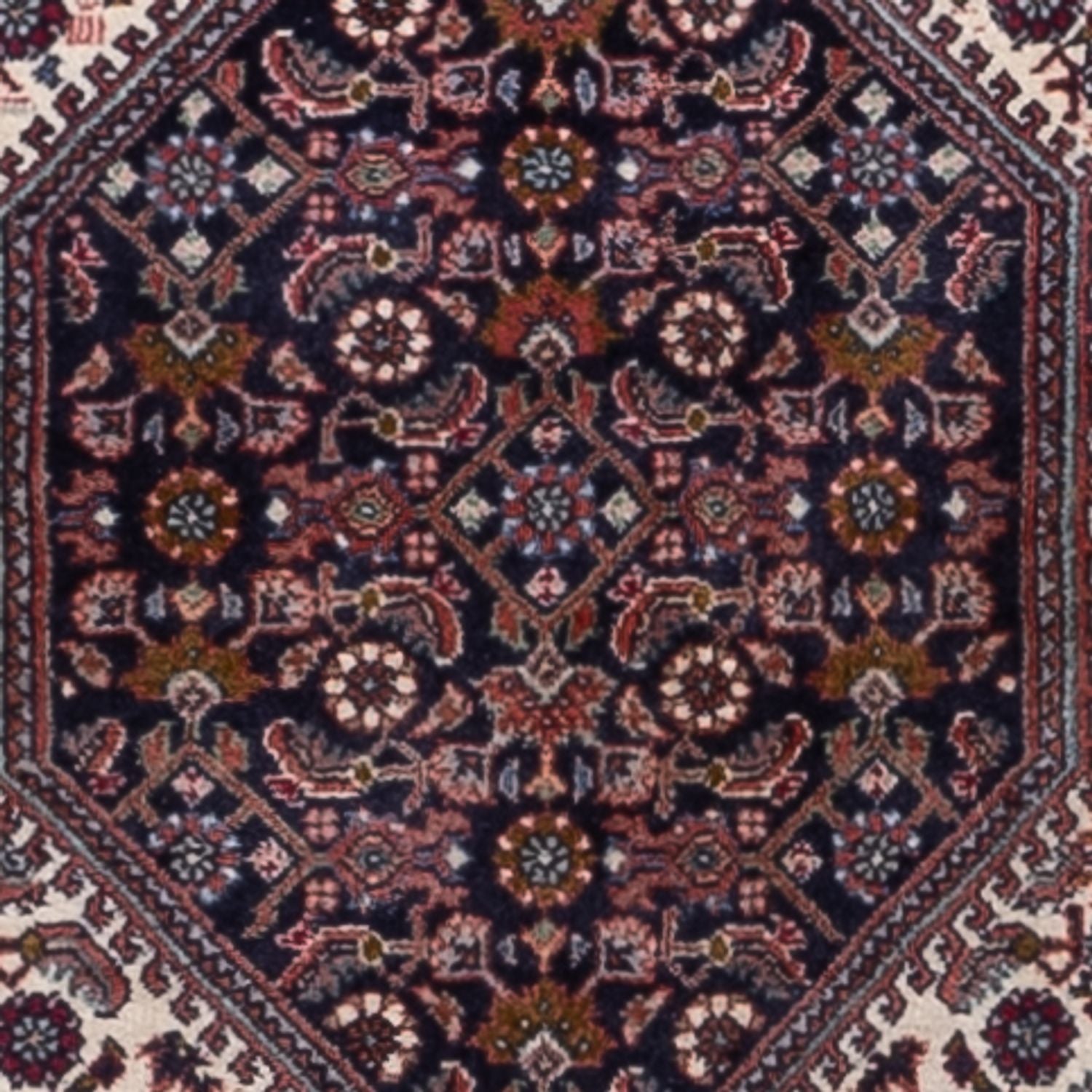 Tappeto corsia Tappeto Persero - Bidjar - 210 x 77 cm - marrone scuro