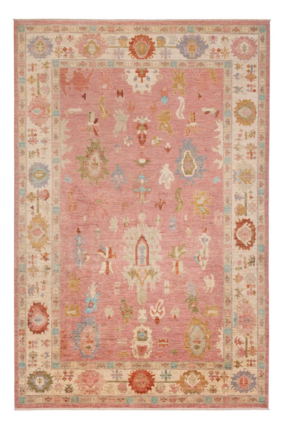 Tappeto Ziegler - Usak - 359 x 237 cm - rosso chiaro
