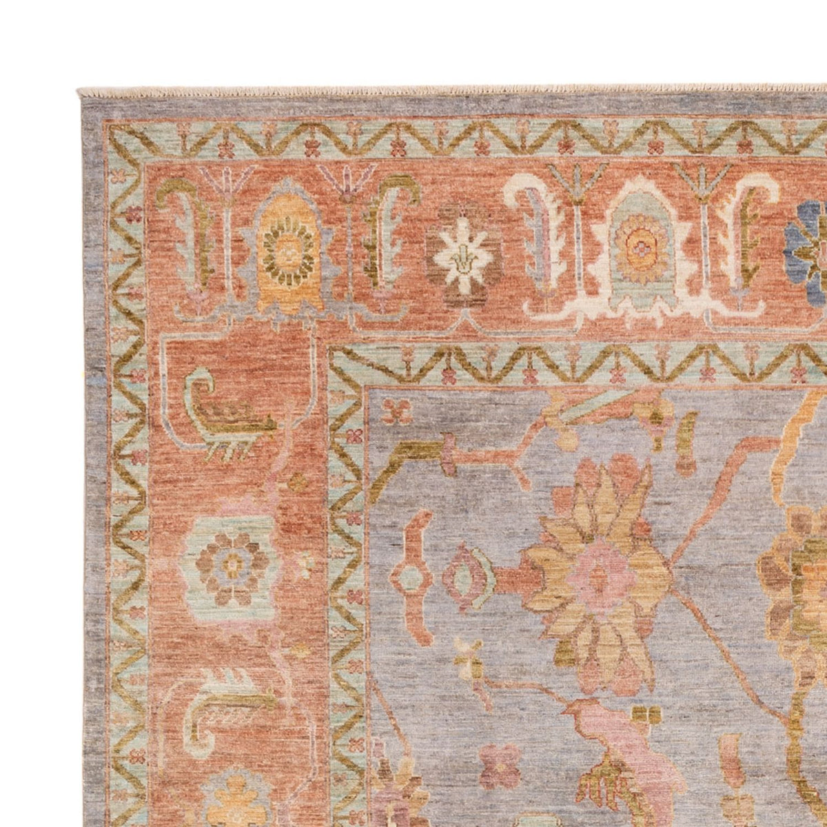 Tappeto Ziegler - Usak - 306 x 243 cm - blu chiaro