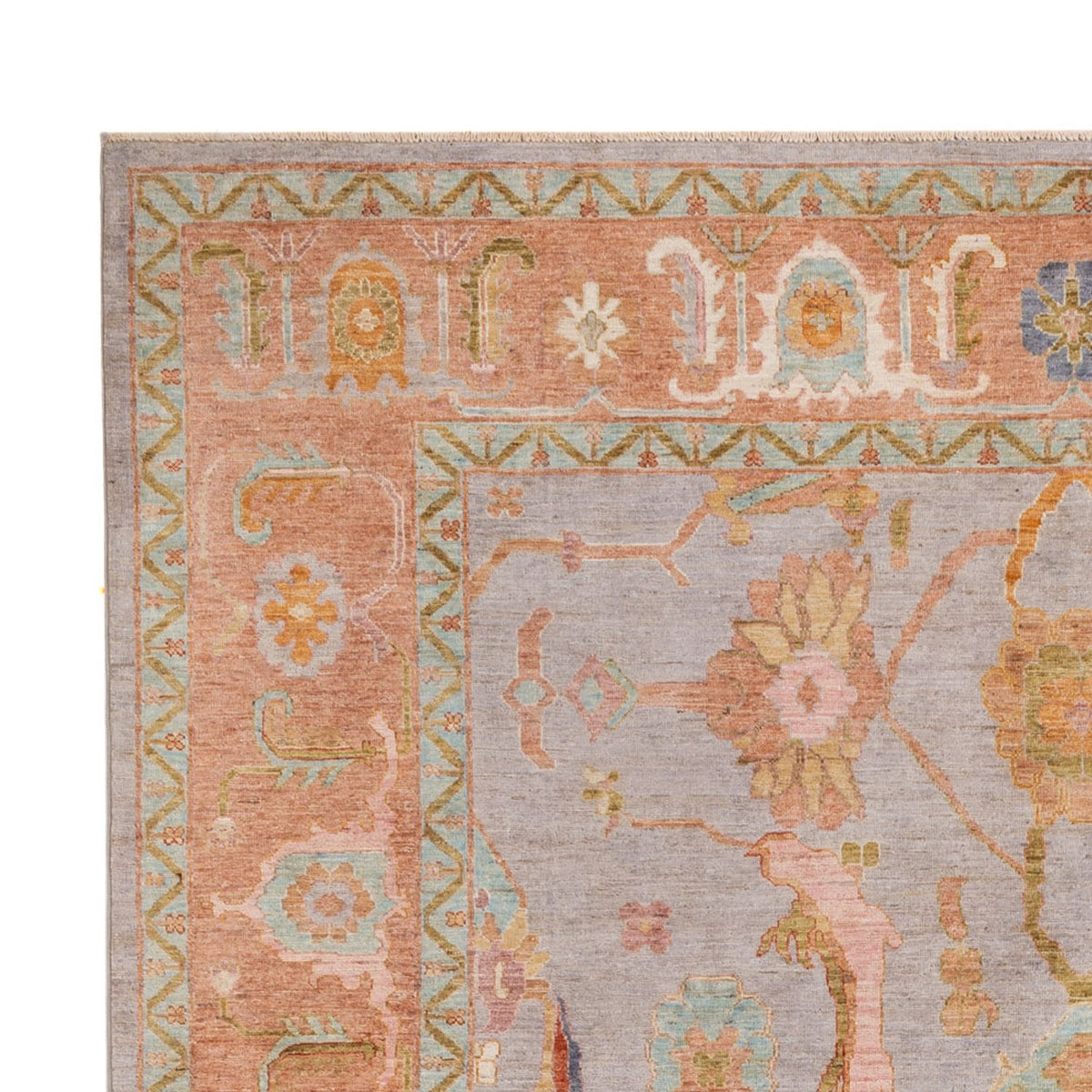 Tappeto Ziegler - Usak - 346 x 243 cm - blu chiaro