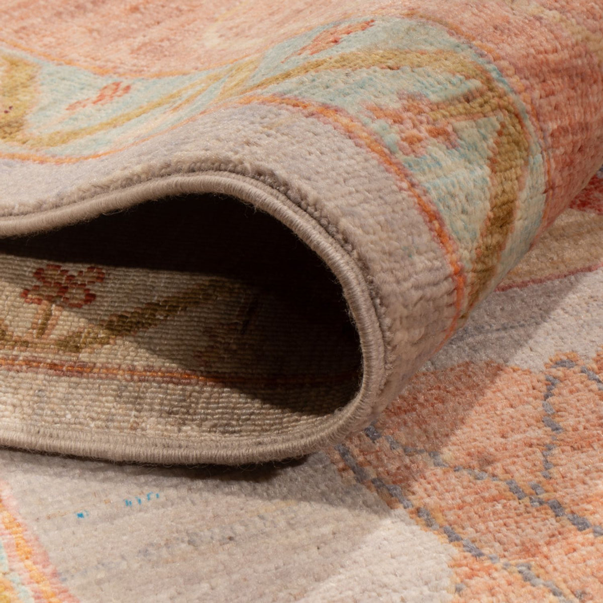 Tappeto Ziegler - Usak - 346 x 243 cm - blu chiaro