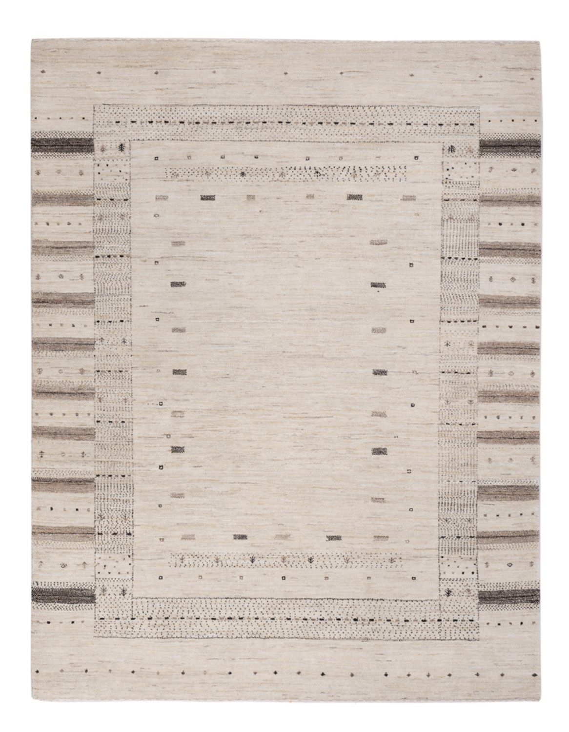 Tappeto Gabbeh - Loribaft Indus - 207 x 156 cm - argento