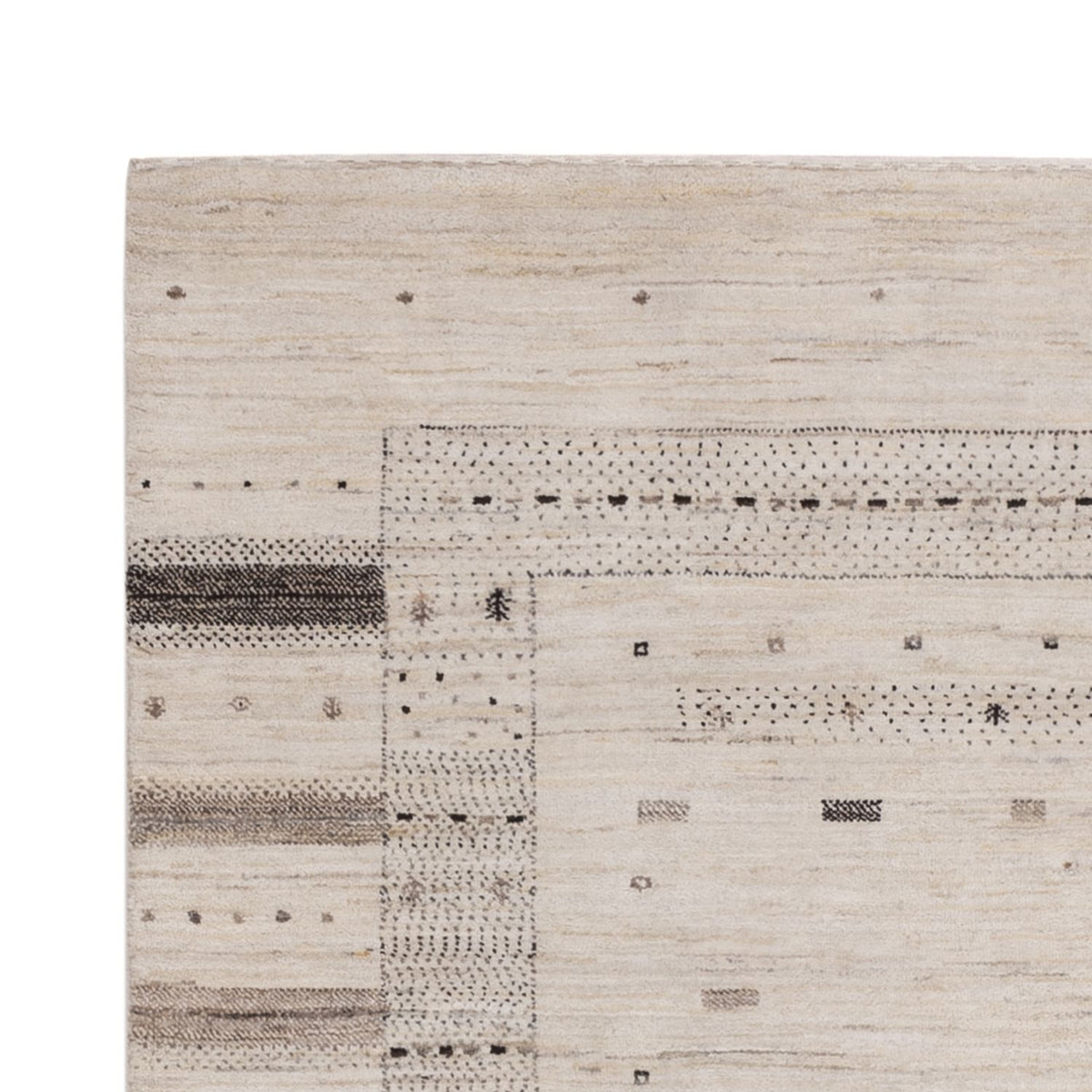 Tappeto Gabbeh - Loribaft Indus - 207 x 156 cm - argento