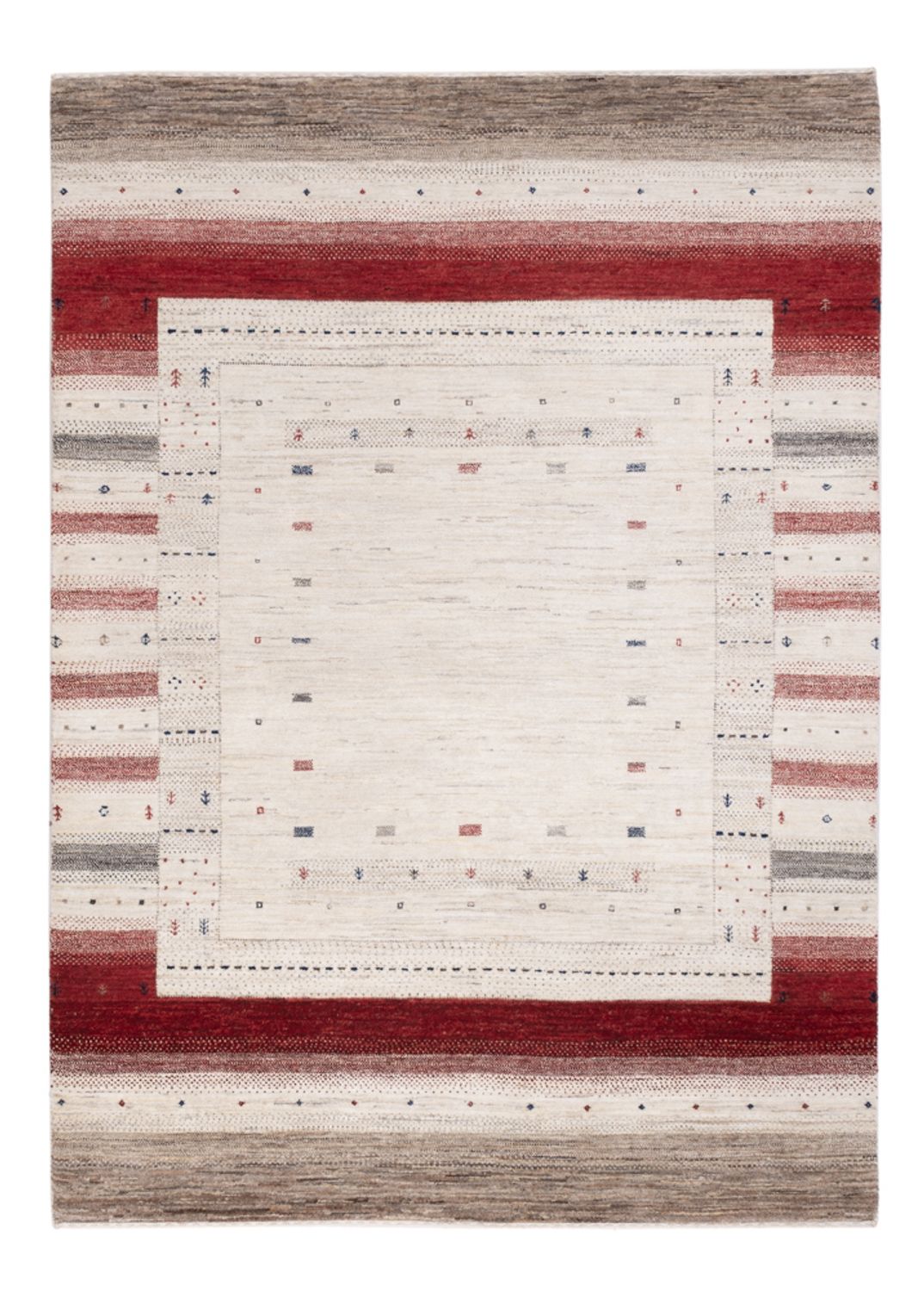 Tappeto Gabbeh - Loribaft Indus - 207 x 153 cm - multicolore