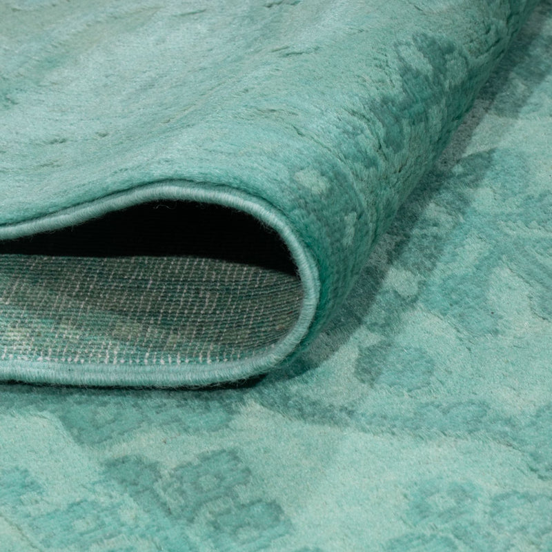 Tappeto di design - 196 x 156 cm - turchese