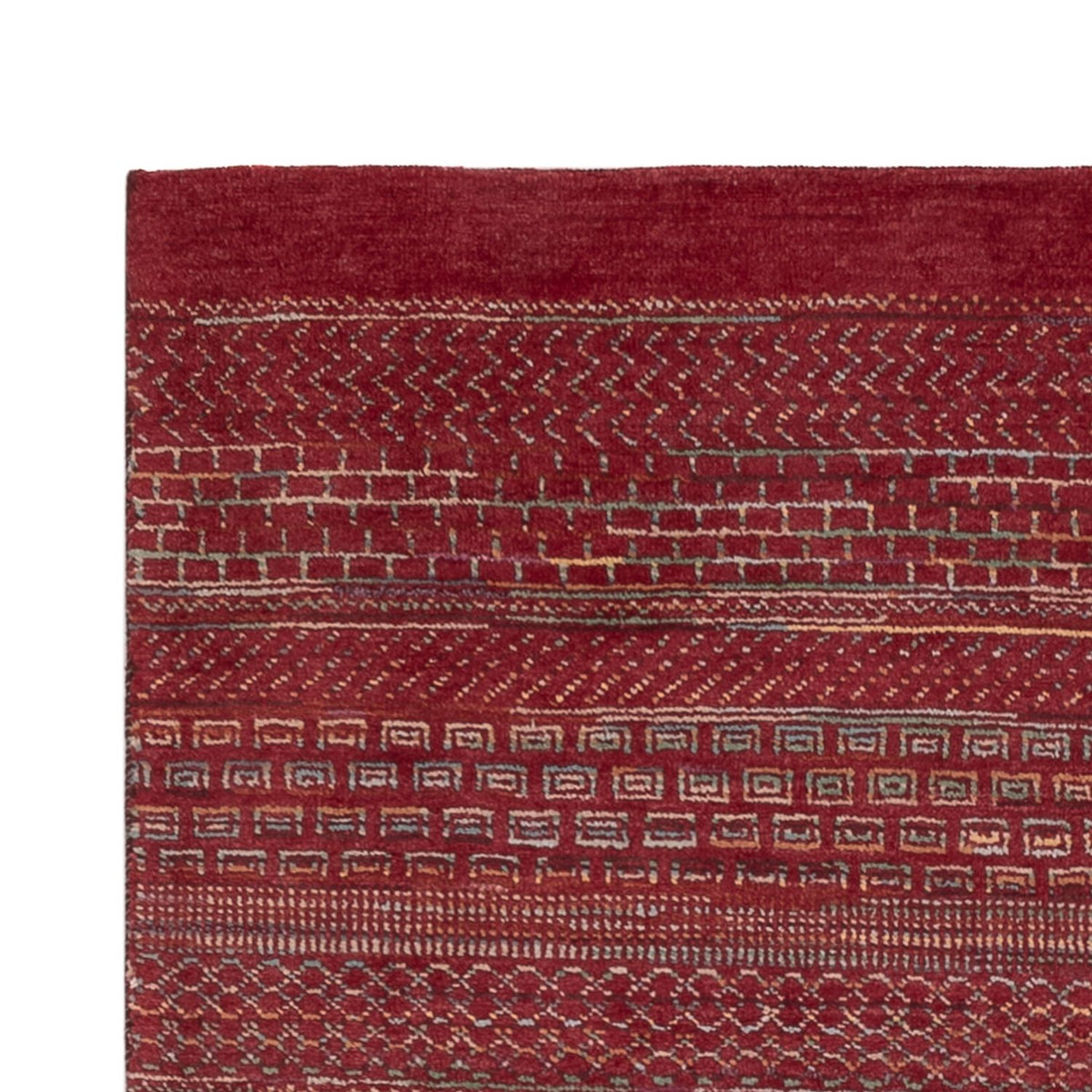 Tappeto Gabbeh - Loribaft Indus - 192 x 122 cm - rosso