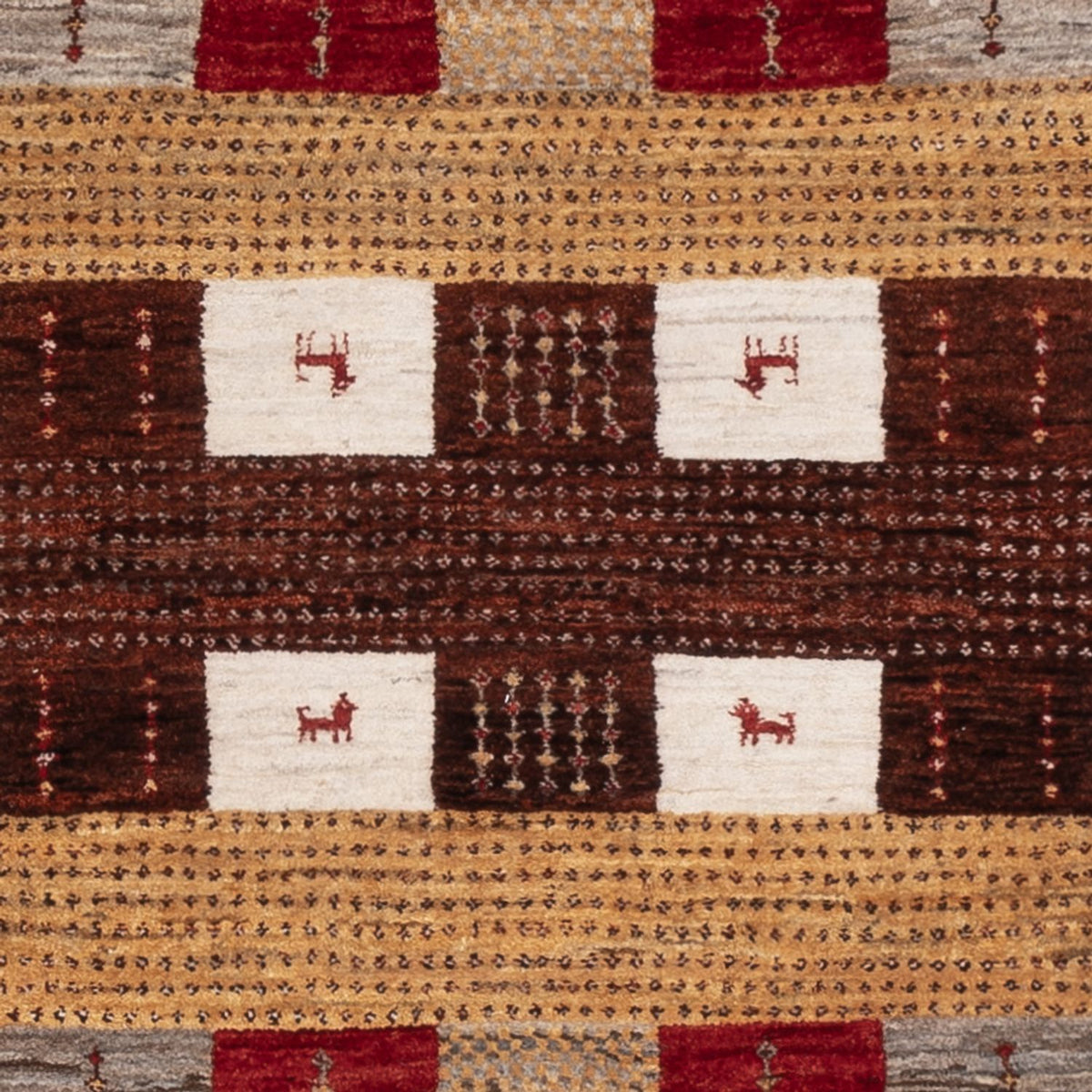 Tappeto Gabbeh - Loribaft Indus - 209 x 152 cm - multicolore