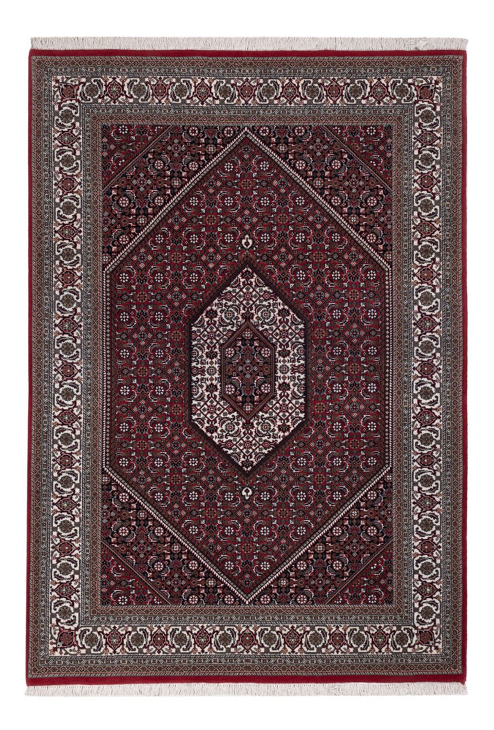 Tappeto orientale - Bidjar - Indo - 201 x 142 cm - marrone scuro