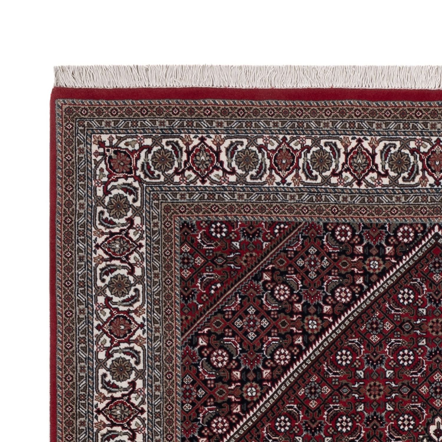 Tappeto orientale - Bidjar - Indo - 201 x 142 cm - marrone scuro