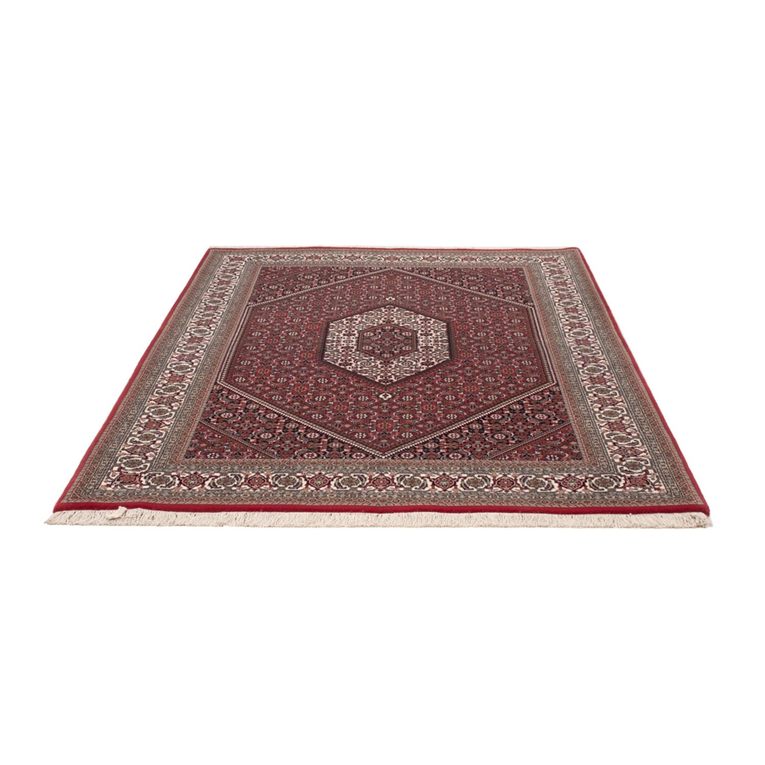 Tappeto orientale - Bidjar - Indo - 201 x 142 cm - marrone scuro