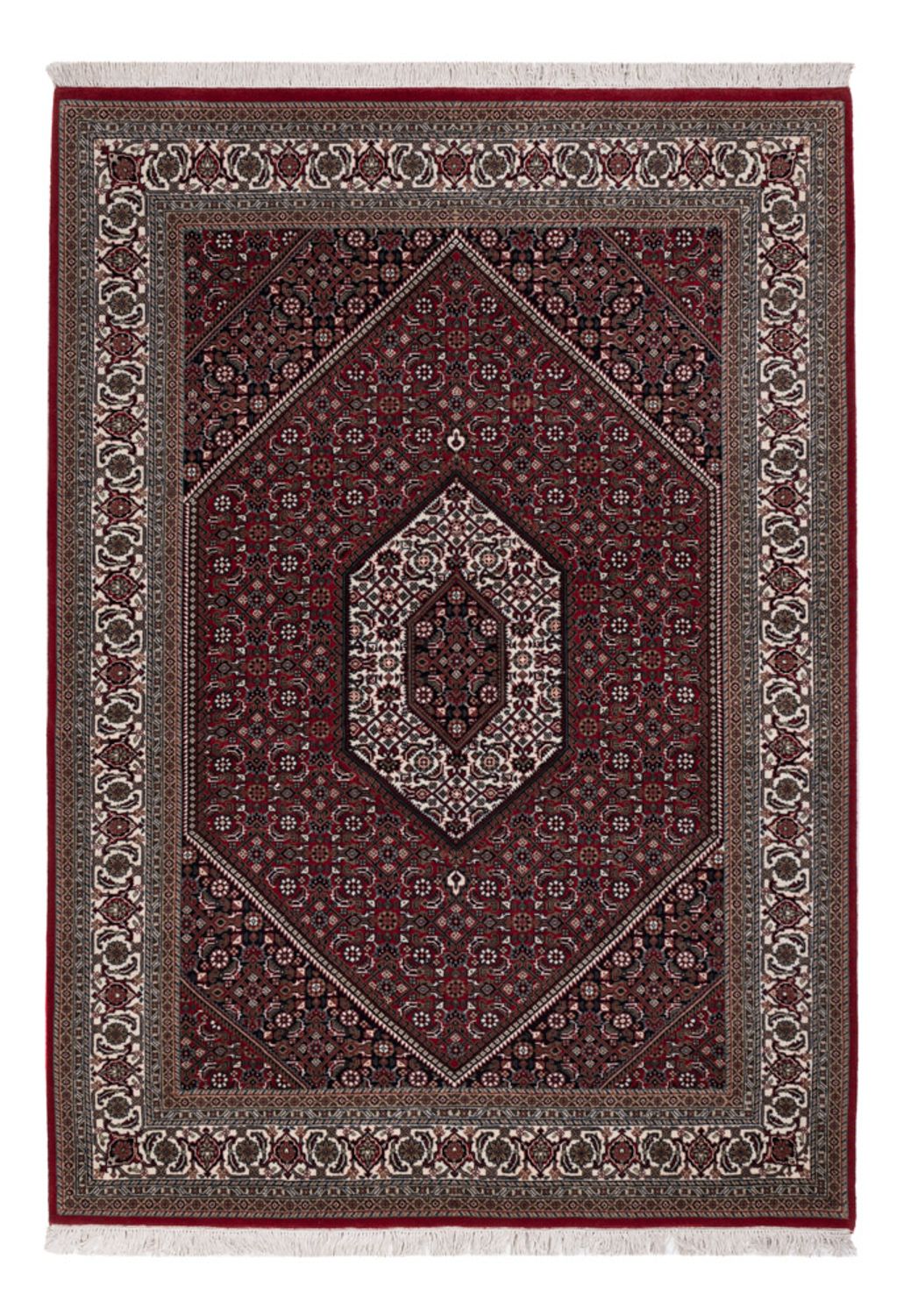 Tappeto orientale - Bidjar - Indo - 204 x 145 cm - marrone scuro