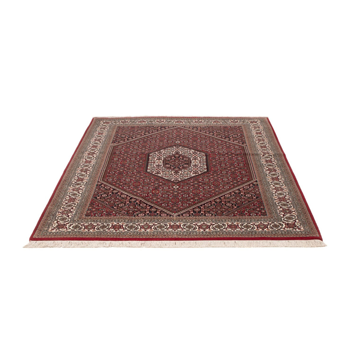 Tappeto orientale - Bidjar - Indo - 204 x 145 cm - marrone scuro