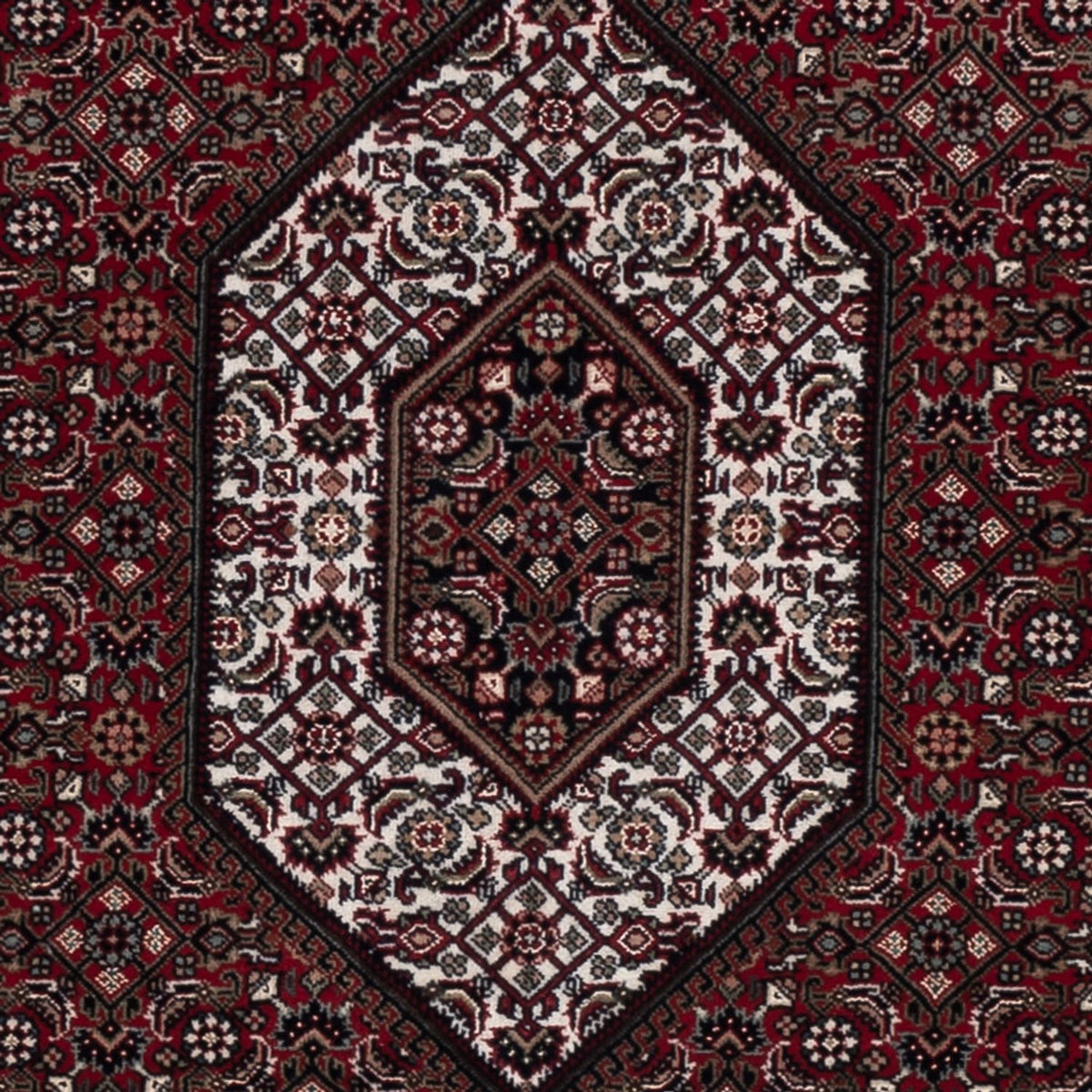 Tappeto orientale - Bidjar - Indo - 202 x 138 cm - marrone scuro
