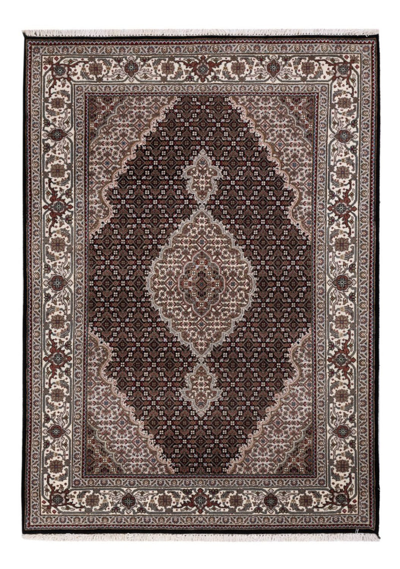 Tappeto orientale - Tabriz - 196 x 141 cm - grigio scuro