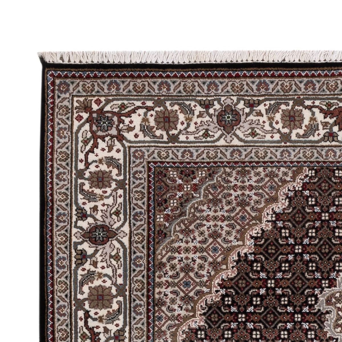 Tappeto orientale - Tabriz - 196 x 141 cm - grigio scuro