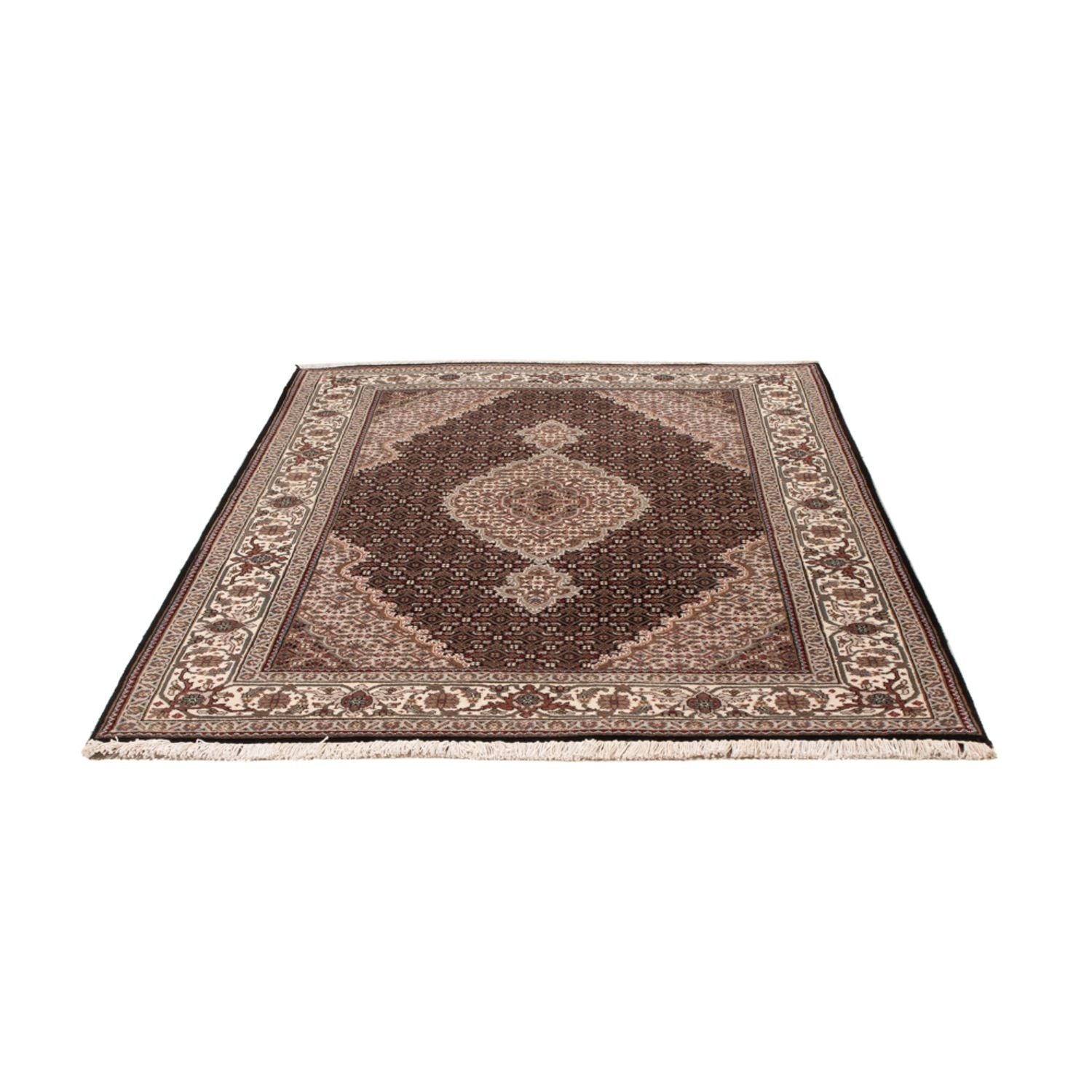 Tappeto orientale - Tabriz - 196 x 141 cm - grigio scuro