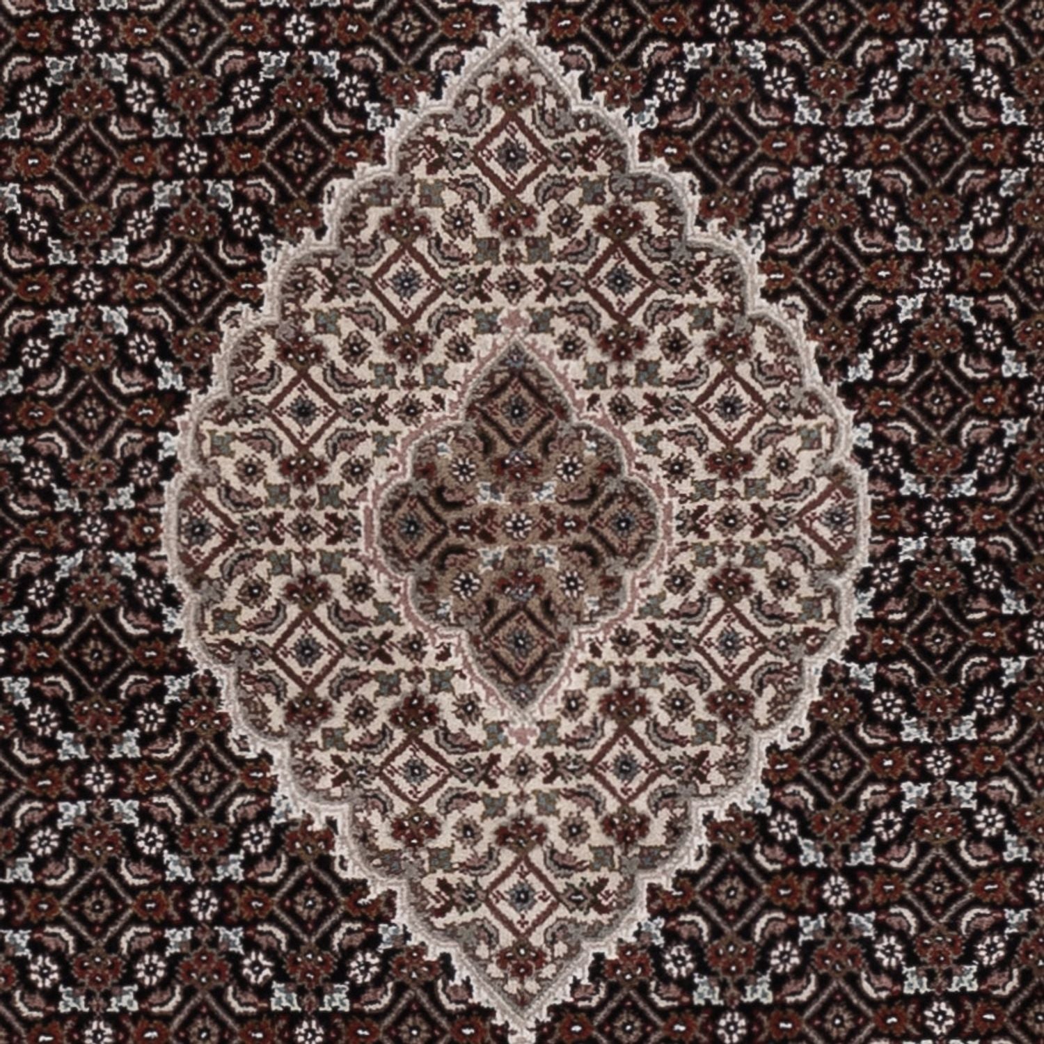 Tappeto orientale - Tabriz - 204 x 141 cm - grigio scuro