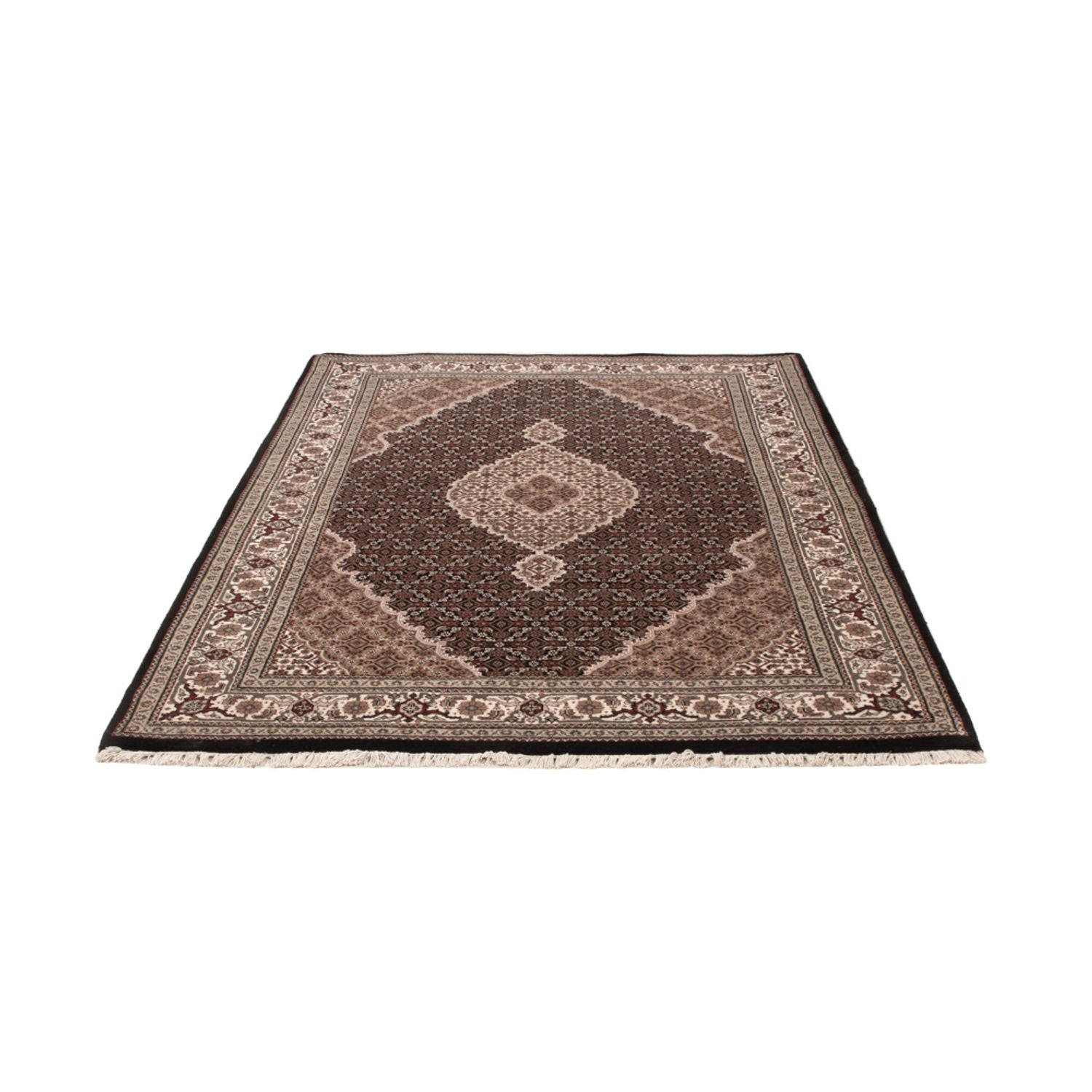 Tappeto orientale - Tabriz - 204 x 141 cm - grigio scuro