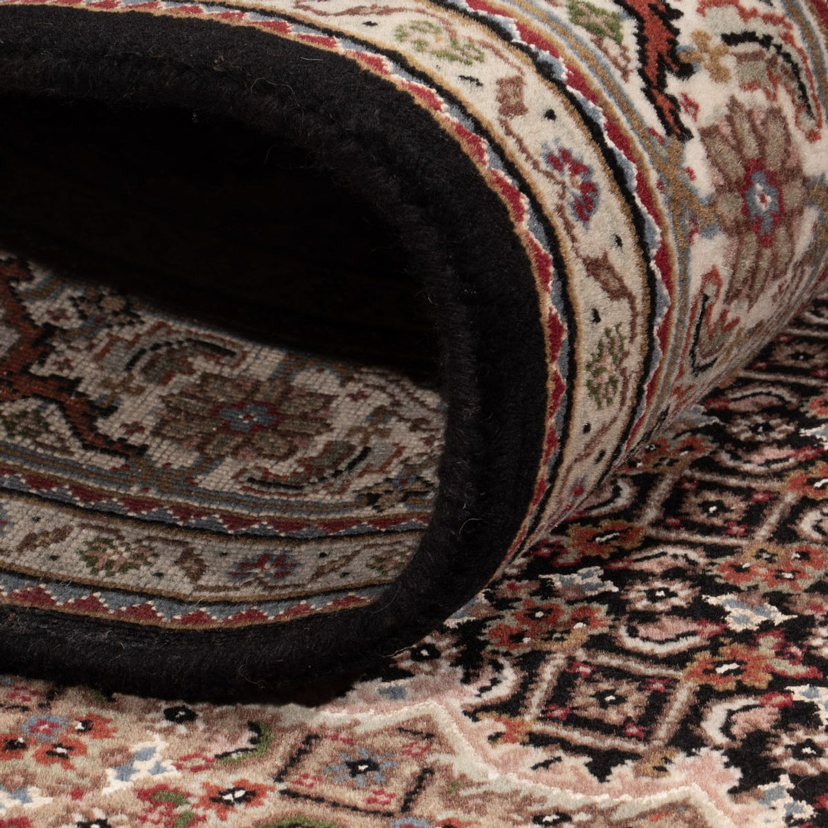 Tappeto orientale - Tabriz - 204 x 142 cm - grigio scuro