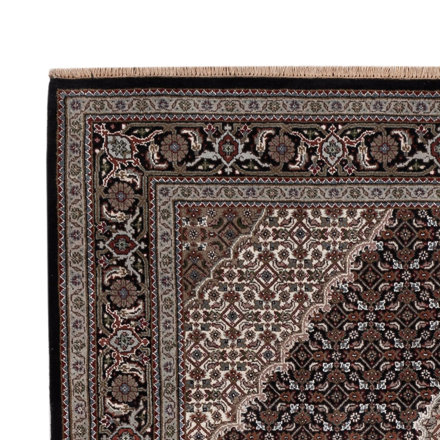 Tappeto orientale - Tabriz - 205 x 143 cm - grigio scuro