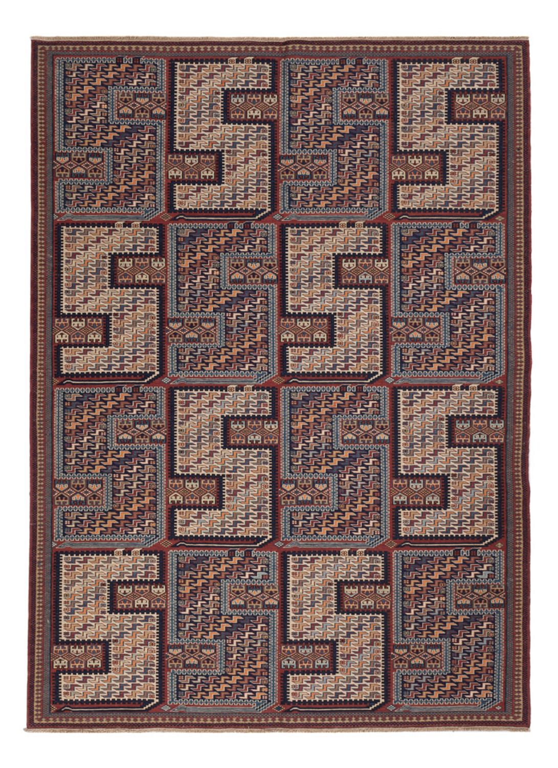 Tappeto Kelim - Orientale - Soumak - 215 x 155 cm - beige scuro