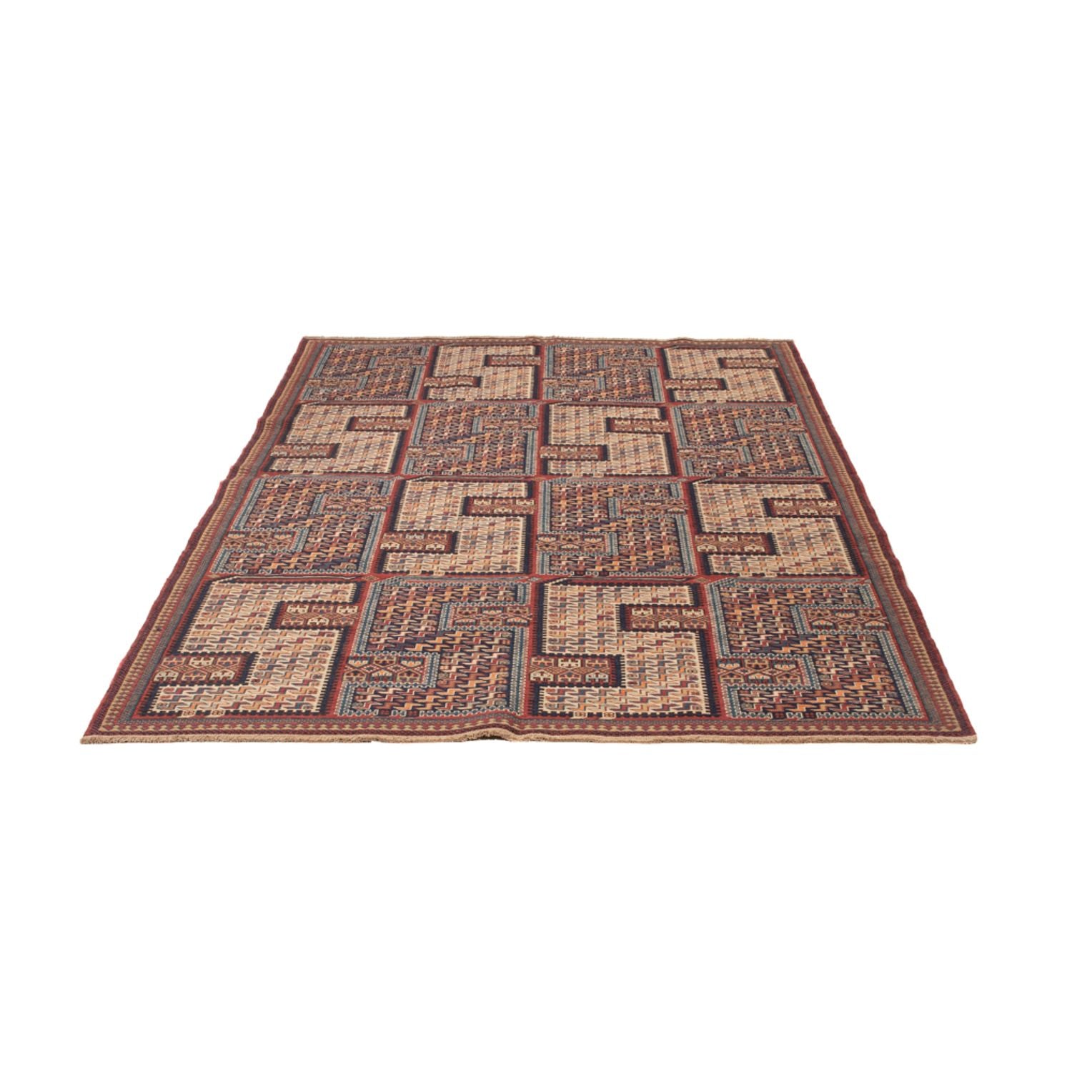 Tappeto Kelim - Orientale - Soumak - 215 x 155 cm - beige scuro