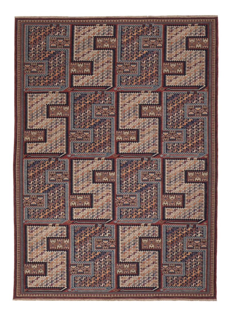 Tappeto Kelim - Orientale - Soumak - 216 x 152 cm - beige scuro
