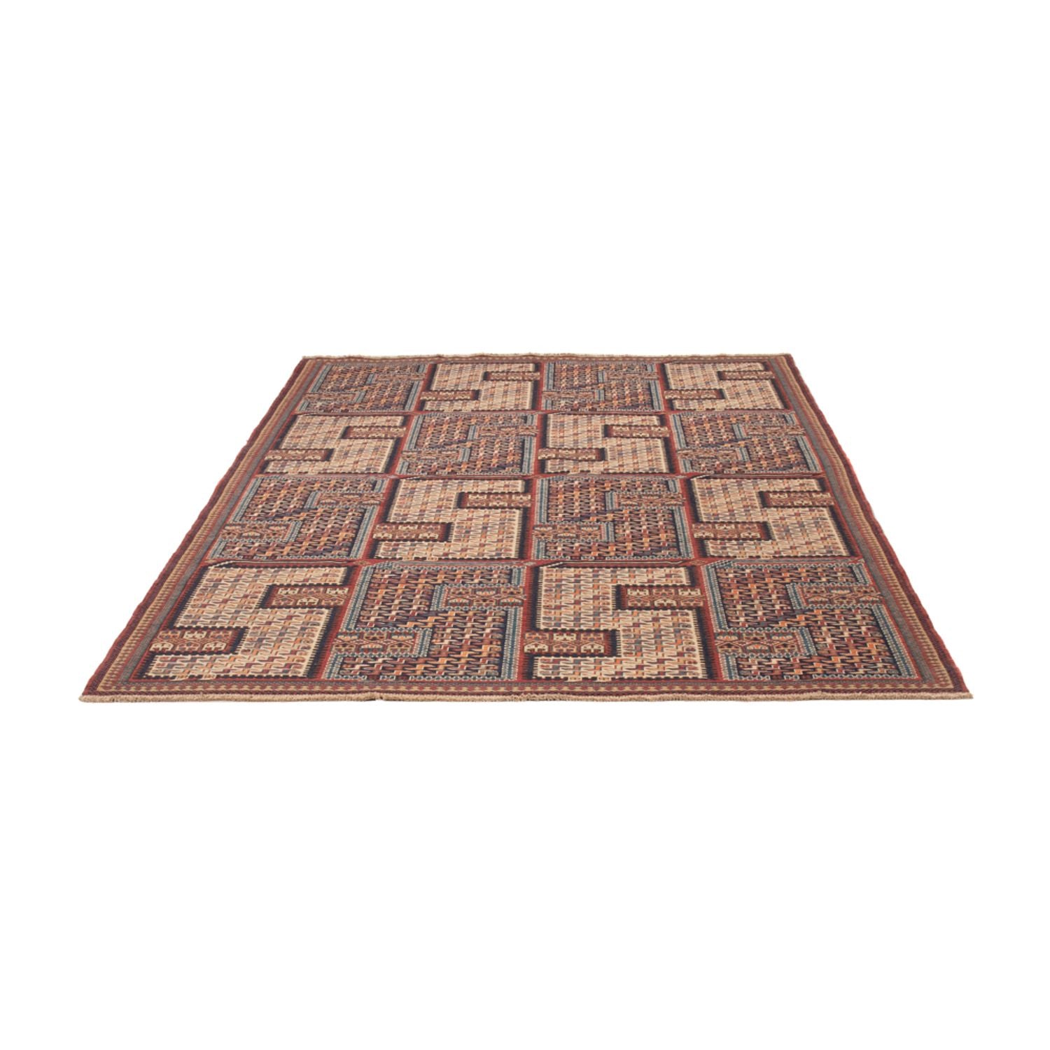 Tappeto Kelim - Orientale - Soumak - 216 x 152 cm - beige scuro