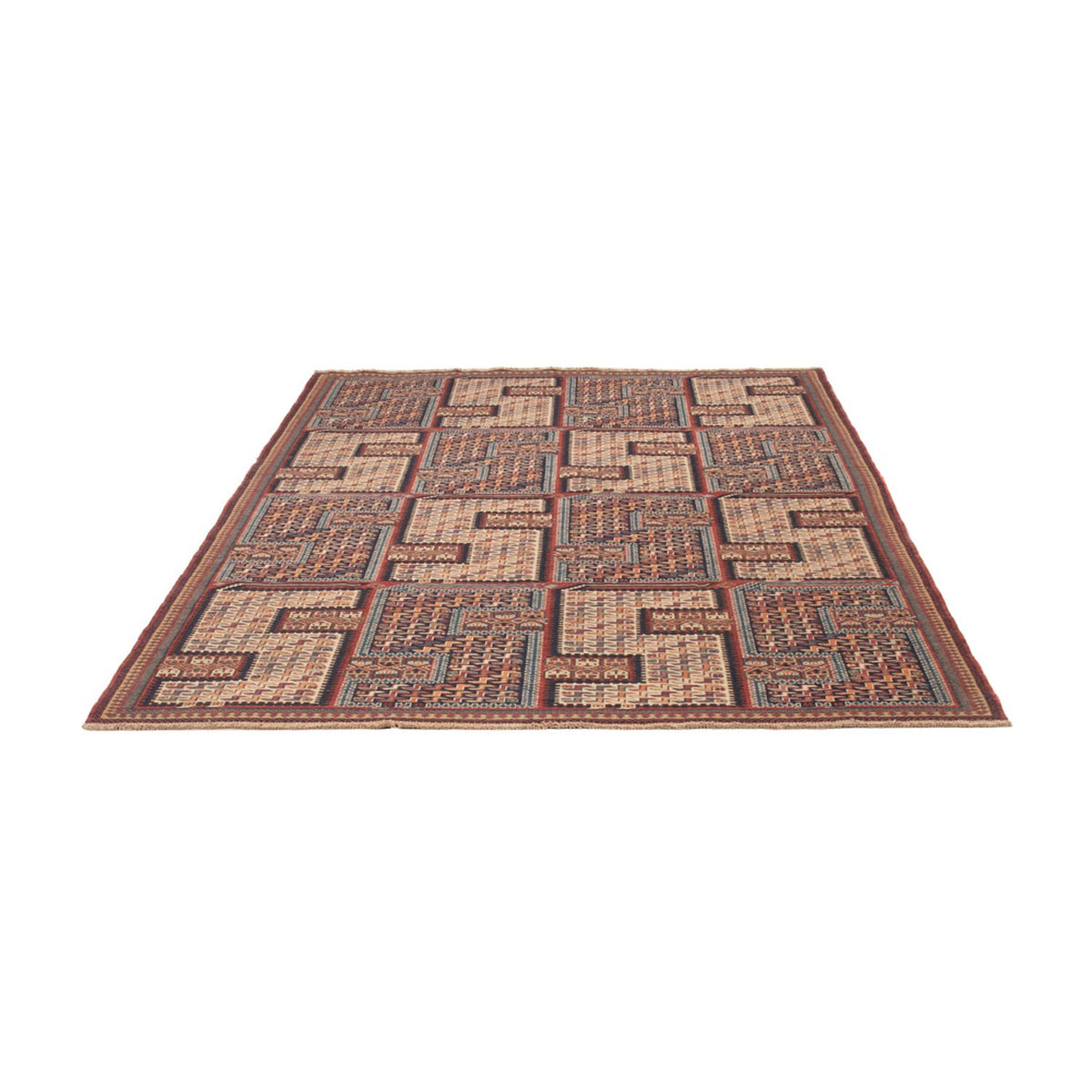 Tappeto Kelim - Orientale - Soumak - 216 x 152 cm - beige scuro