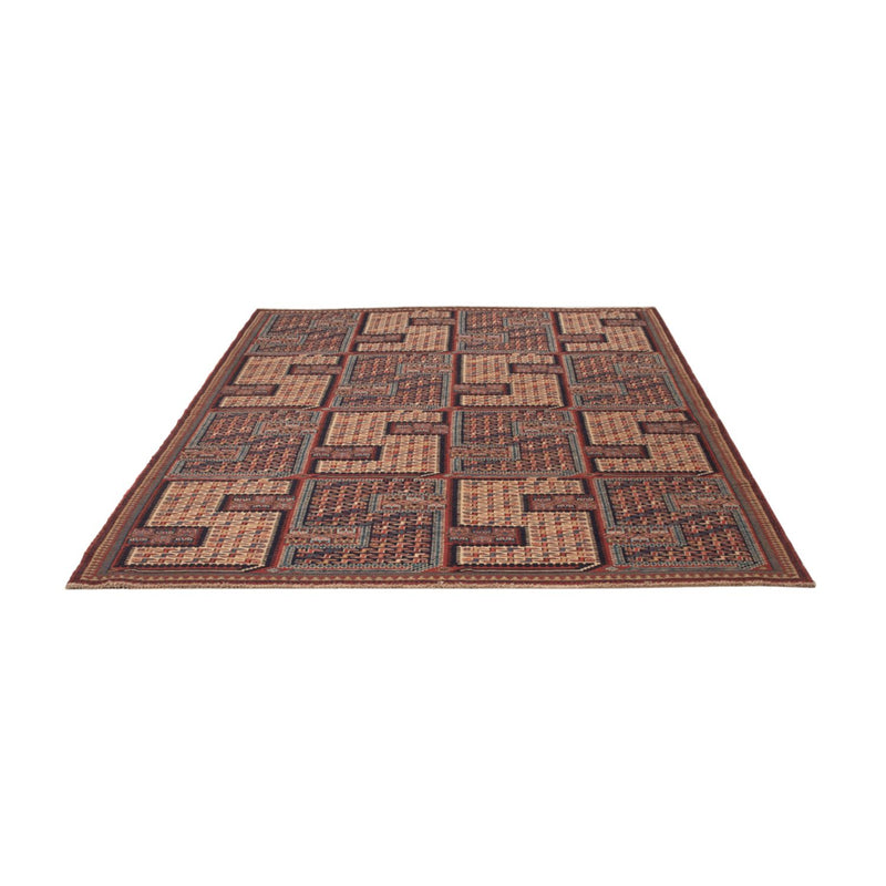 Kelim Teppich - Oriental - Soumak - 207 x 165 cm - dunkelbeige