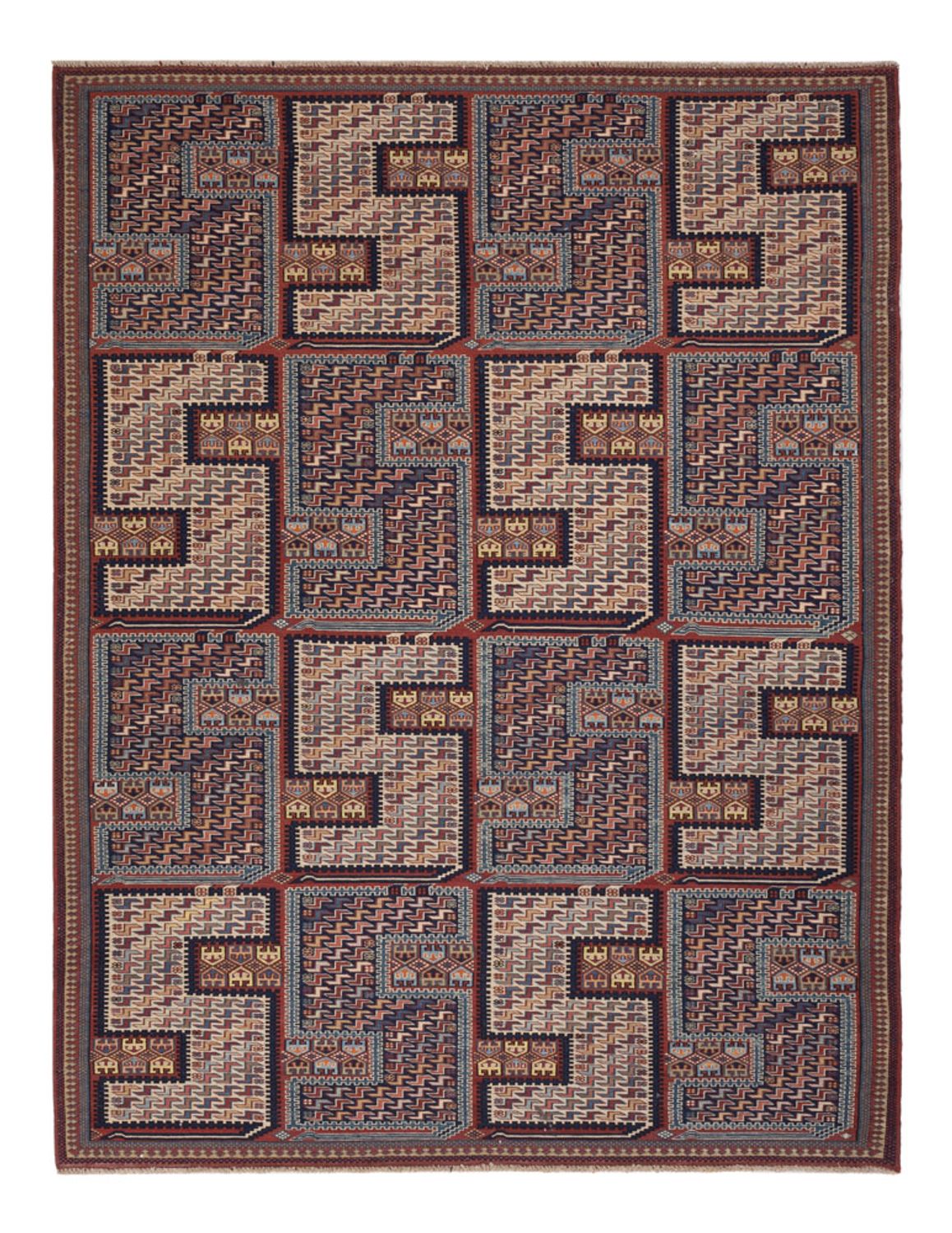 Tappeto Kelim - Orientale - Soumak - 205 x 166 cm - beige scuro