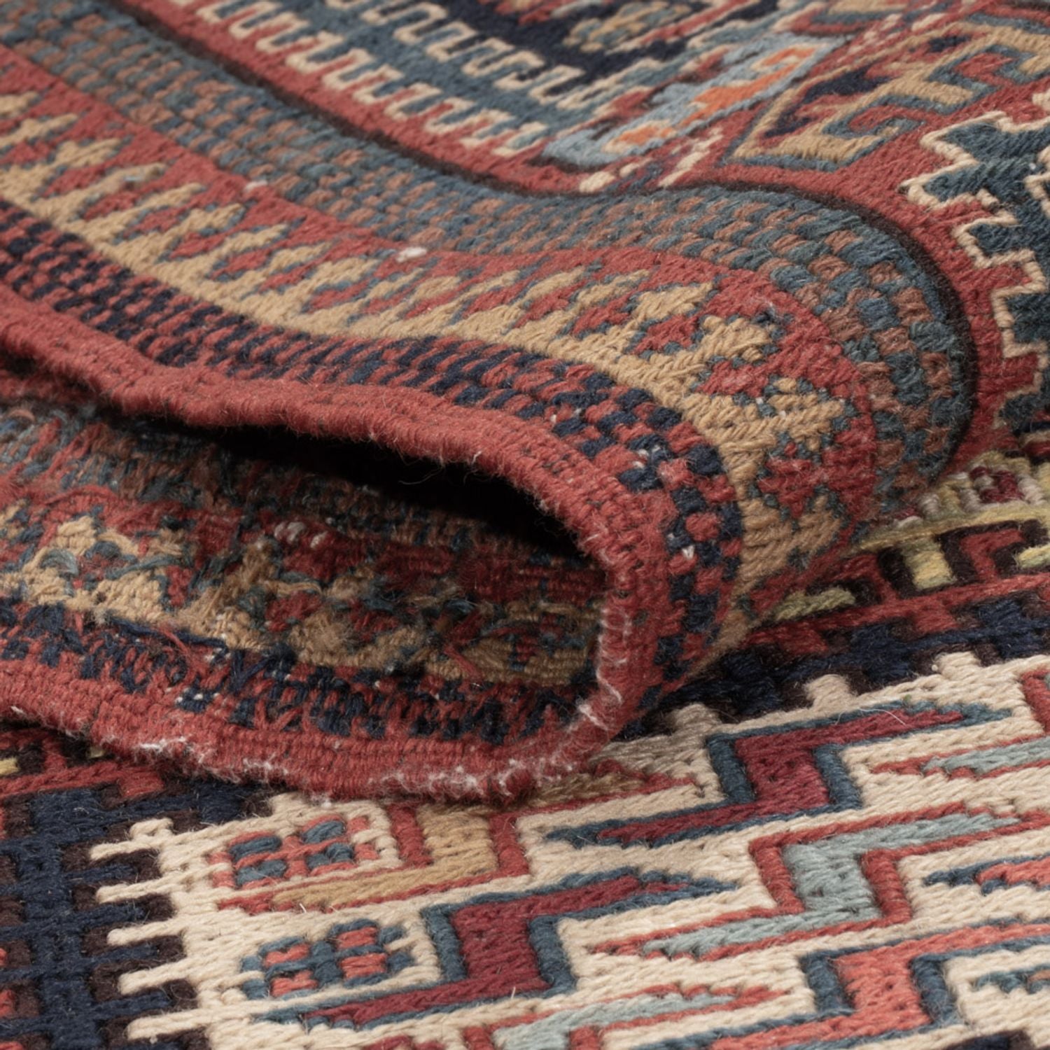 Tappeto Kelim - Orientale - Soumak - 205 x 166 cm - beige scuro