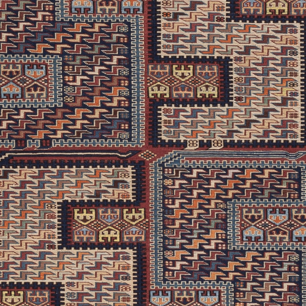 Tappeto Kelim - Orientale - Soumak - 209 x 166 cm - beige scuro