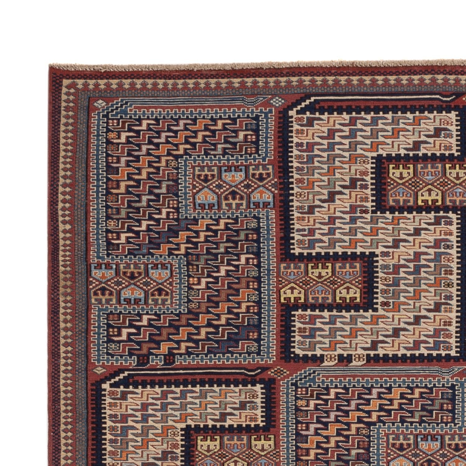 Tappeto Kelim - Orientale - Soumak - 209 x 166 cm - beige scuro