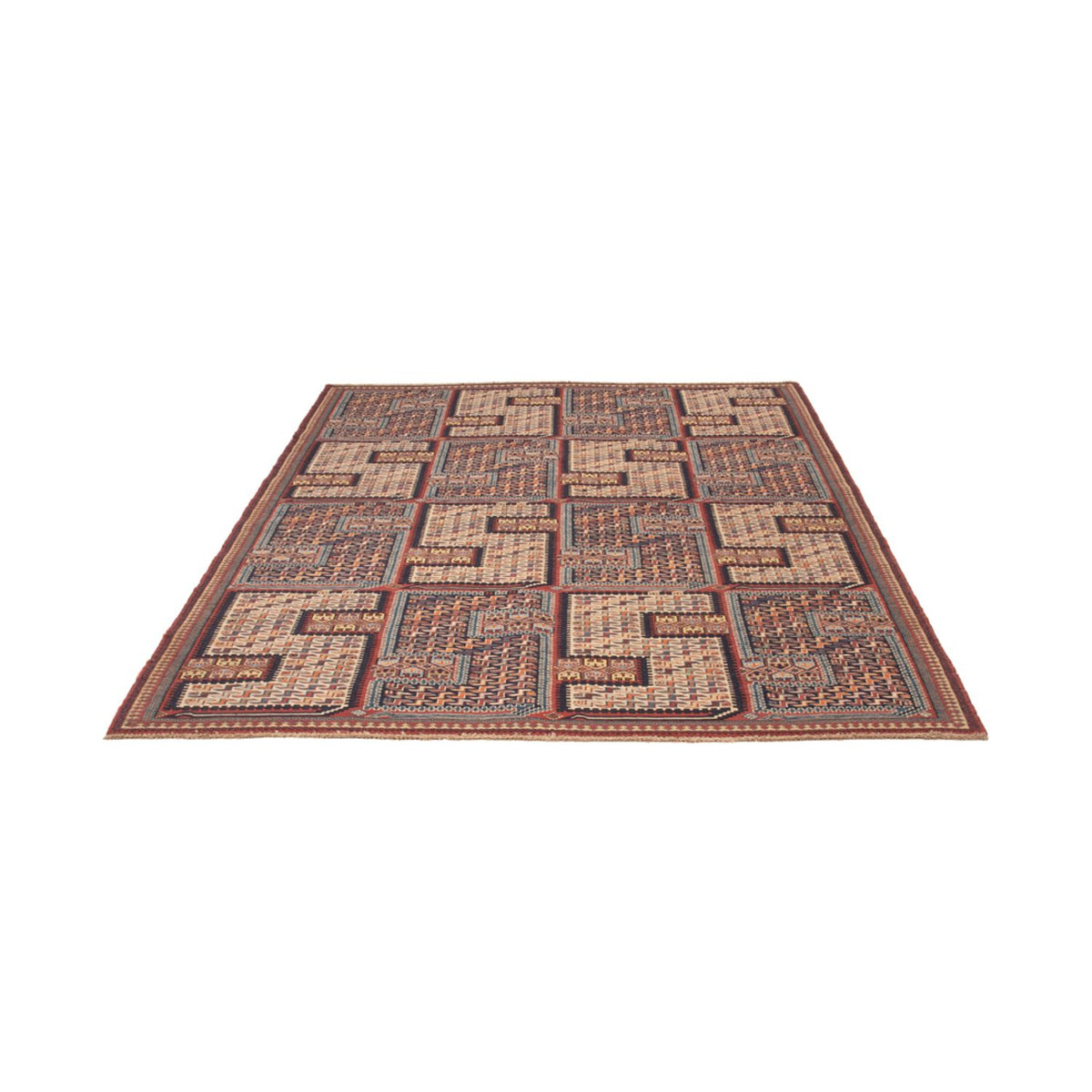 Tappeto Kelim - Orientale - Soumak - 209 x 166 cm - beige scuro