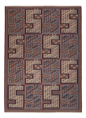 Tappeto Kelim - Orientale - Soumak - 215 x 159 cm - beige scuro