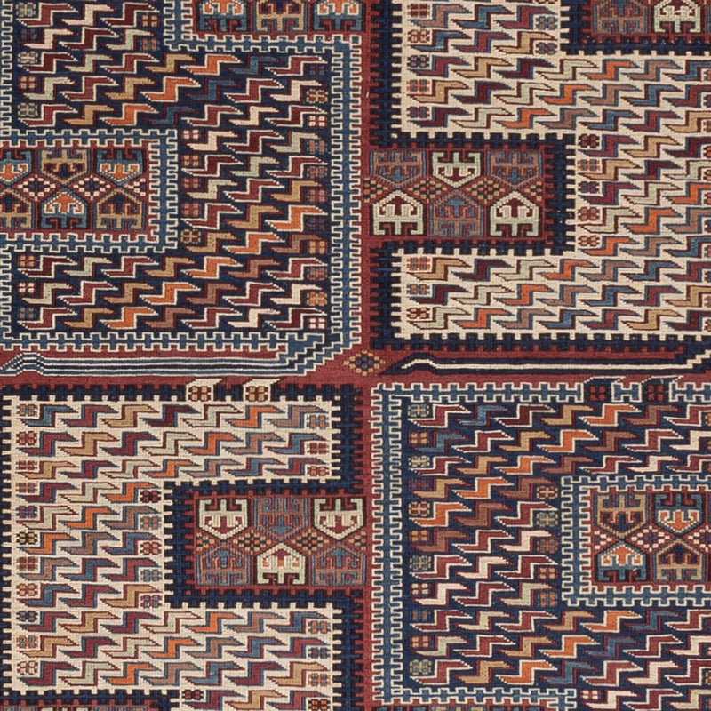 Tappeto Kelim - Orientale - Soumak - 215 x 159 cm - beige scuro