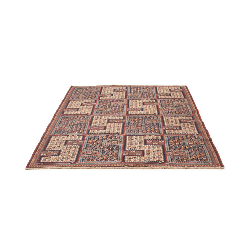 Tappeto Kelim - Orientale - Soumak - 214 x 155 cm - beige scuro