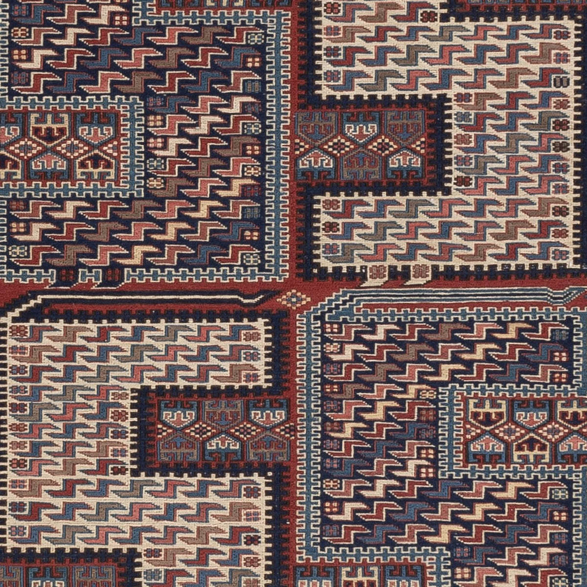 Tappeto Kelim - Orientale - Soumak - 223 x 156 cm - beige scuro