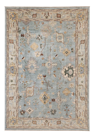 Tappeto Ziegler - Usak - 296 x 200 cm - blu chiaro