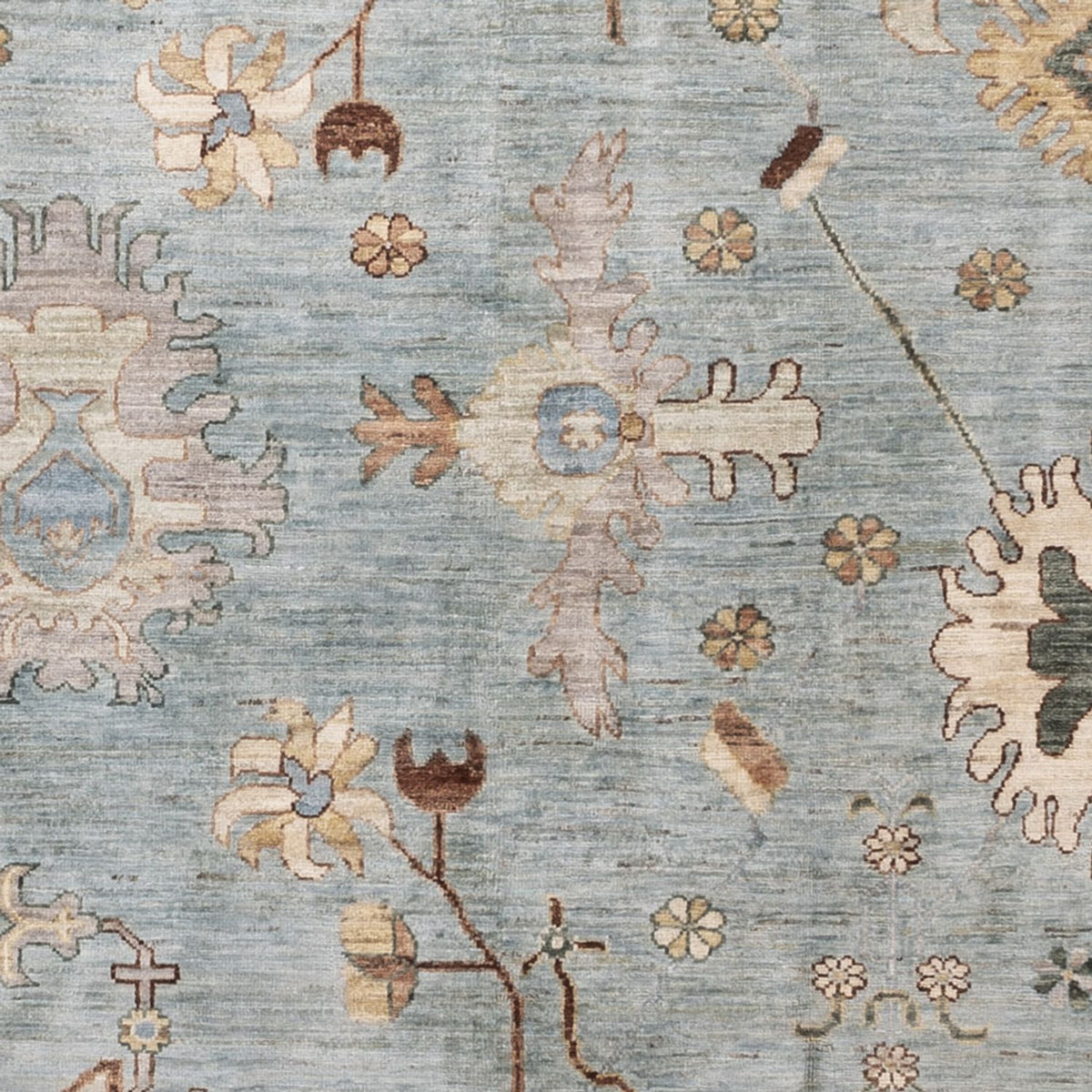 Tappeto Ziegler - Usak - 296 x 200 cm - blu chiaro