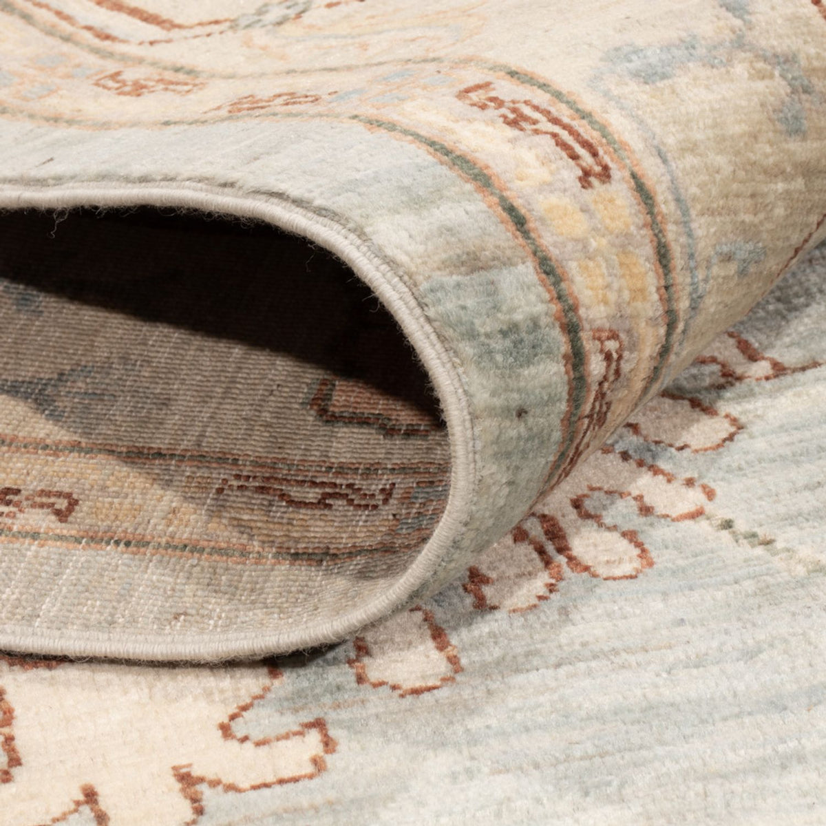 Tappeto Ziegler - Usak - 296 x 200 cm - blu chiaro