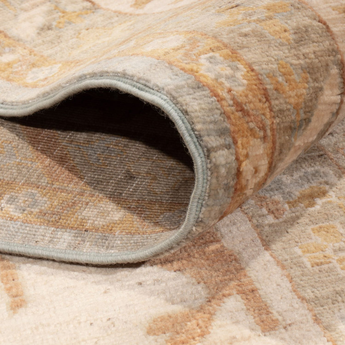 Tappeto Ziegler - Usak - 348 x 246 cm - blu chiaro