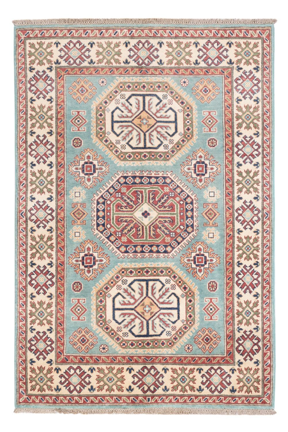 Tappeto Ziegler - Kazak - 178 x 120 cm - blu chiaro