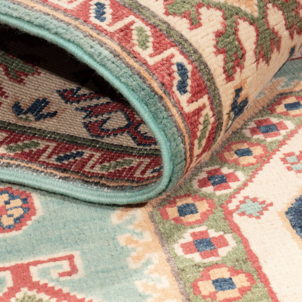 Tappeto Ziegler - Kazak - 178 x 120 cm - blu chiaro