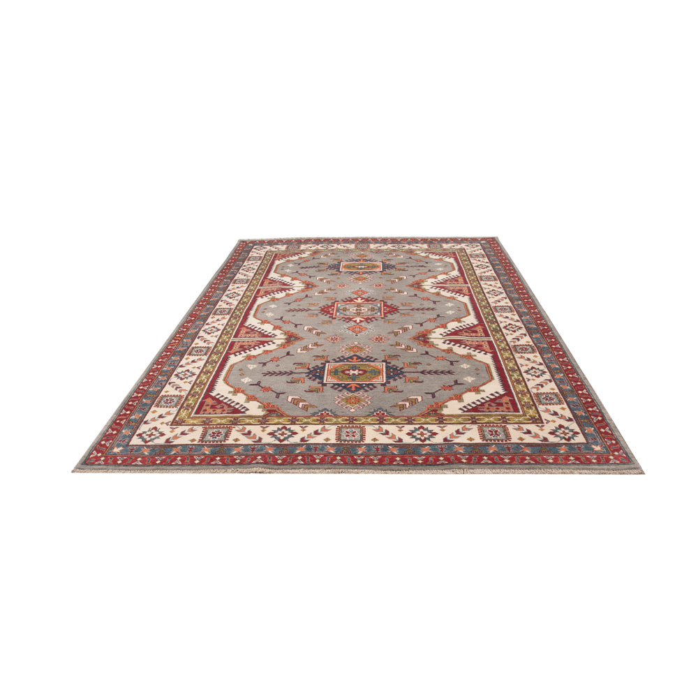 Tappeto Ziegler - Kazak - 298 x 200 cm - blu cielo