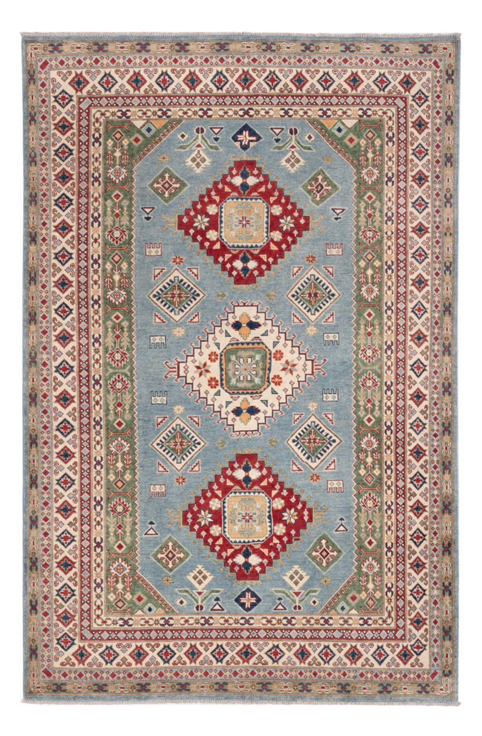 Tappeto Ziegler - Kazak - 291 x 195 cm - blu chiaro