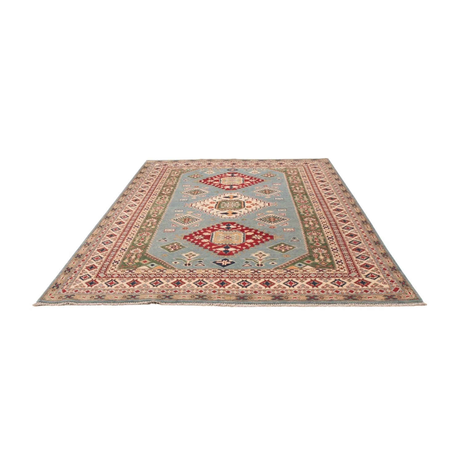 Tappeto Ziegler - Kazak - 291 x 195 cm - blu chiaro